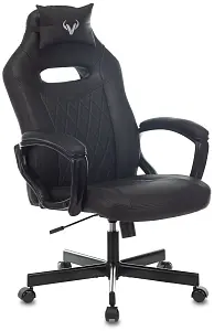 Кресло игровое Zombie VIKING 6 KNIGHT черный искусственная кожа с подголов. крестовина металл