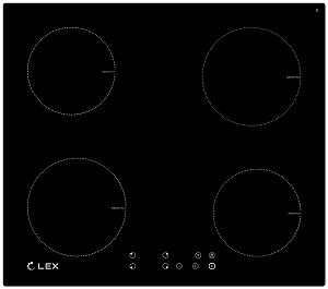 Поверхность электрическая Lex EVI 640-1 черный