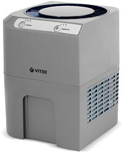Увлажнитель Vitek VT-8556 (MC) серый 1. Мощность 25 Вт 2. Емкость резервуара для воды 1,5 л 3. Функц