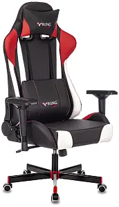 Кресло игровое Zombie VIKING TANK черный/красный/белый искусственная кожа с подголов. крестовина мет