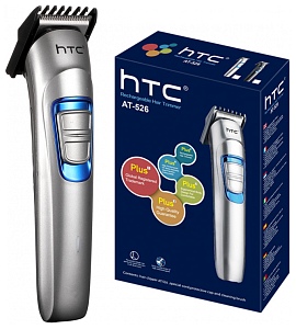 Машинка для стрижки волос HTC AT-526 (3Вт.аккум/сеть.0,5мм-6мм.син/сер)