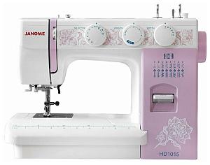 Швейная машина Janome HD1015 15 операций, петля п/авт., вертик. челнок, нитевдеватель,регул. давлени