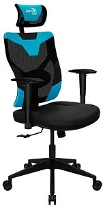 Кресло Aerocool GUARDIAN Ice Blue (<150кг, эргономичное, сетчатый материал, 2D подлокотник)