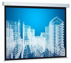 Экран 332x187см Wallscreen 16:9 настенно-потолочный рулонный белый  150' Matt White (MW), серый корп