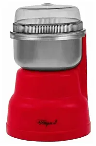Кофемолка Великие реки Истра-2, цвет красный, чаша на 90 г, уникальная конструкция ножа из 4 лепестк