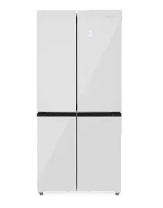 Холодильник ZUGEL ZRCD430W белое стекло