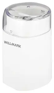 Кофемолка WILLMARK WCG-215 (180Вт, 60г., прозрачная крышка, ротационный нож белая)