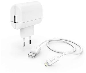 Сетевое зар./устр. Hama H-183265 2.4A для Apple кабель Apple Lightning белый (00183265)