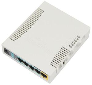 Точка доступа MikroTik RB951Ui-2HnD RouterBOARD 951Ui-2HnD with 600Mhz CPU, 128MB RAM, 5xLAN, built-