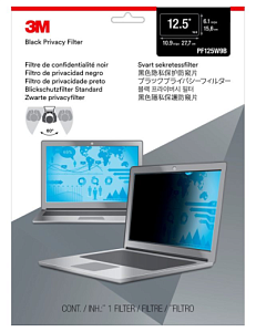 Пленка защитная для ноутбука 3M PF125W9B (7000015890) 15.6" черный