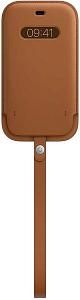 Чехол (футляр) Apple для Apple iPhone 12/12 Pro Leather Sleeve with MagSafe золотисто-коричневый (MH