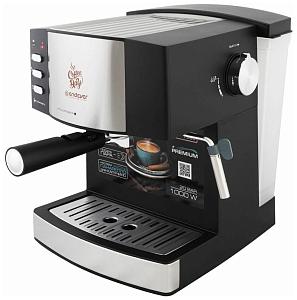 Endever Costa-1080, кофеварка рожковая электрическая, объем бака 1.6, материал нерж. сталь/пластик, 