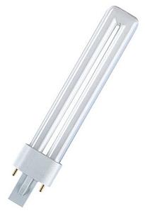 Лампа люминесцентная компакт. DULUX S 11W/840 G23 (инд.уп) OSRAM 4050300010618